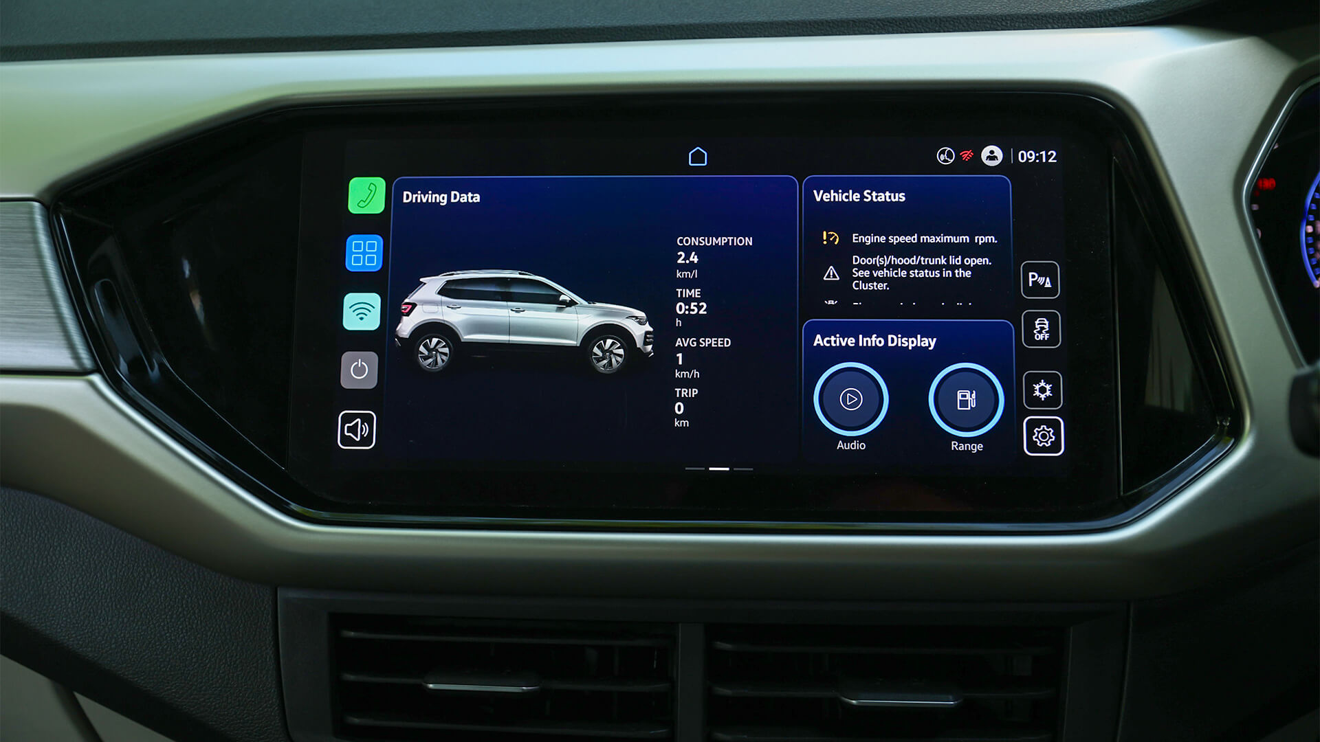 Volkswagen Taigun Active Info Display touchscreen