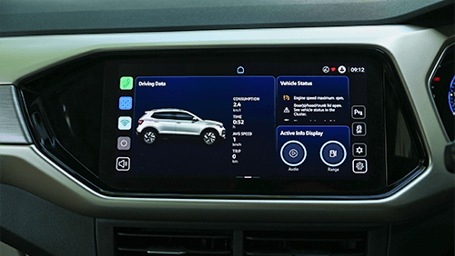 Volkswagen Taigun Active Info Display touchscreen
