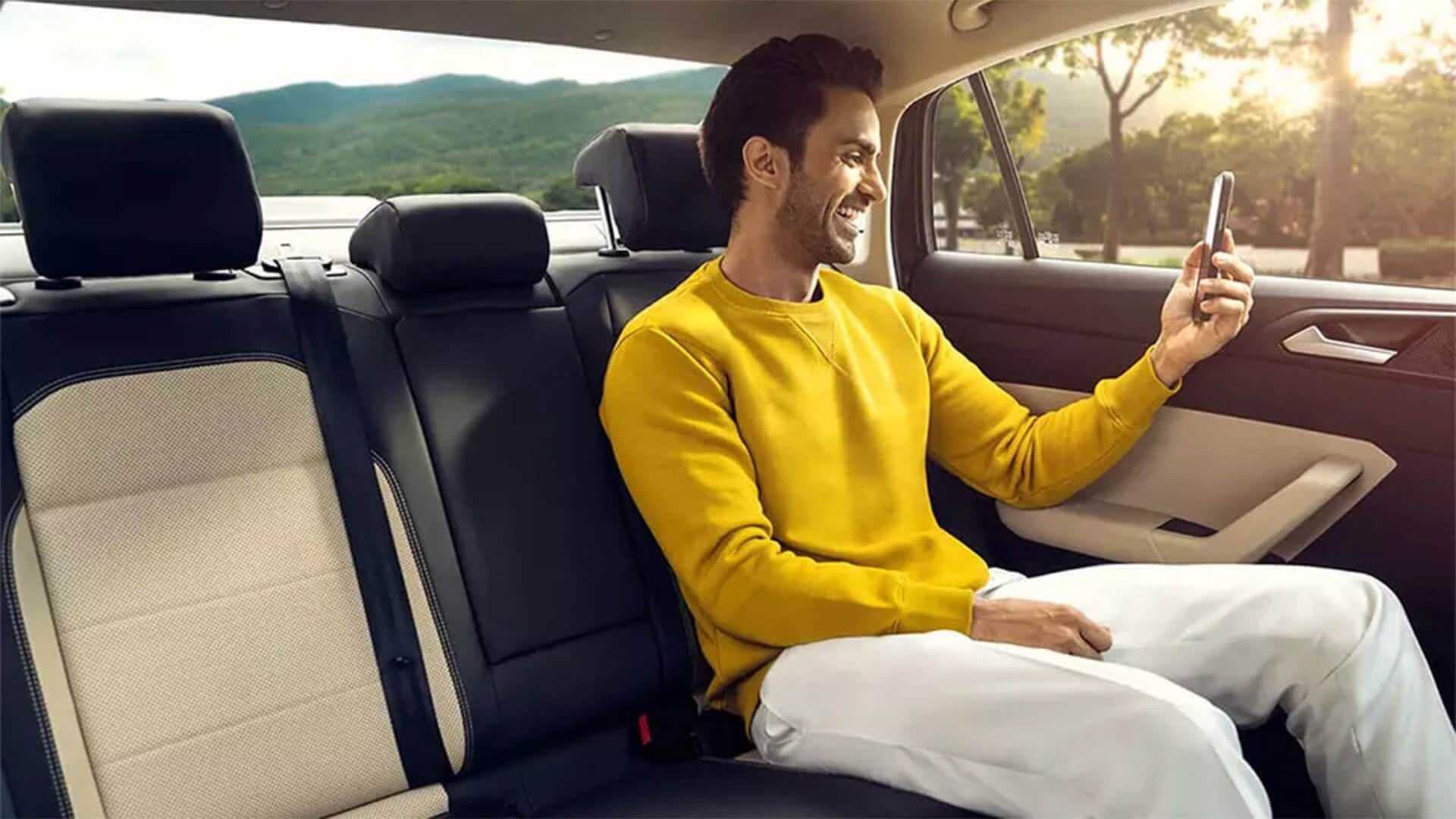 Volkswagen Virtus spacious rear seat